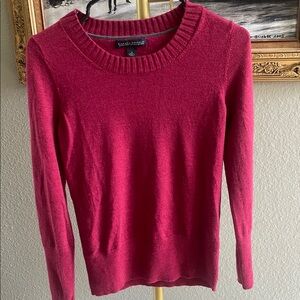Banana Republic Red Crew Neck Sweater Slim Fit size small